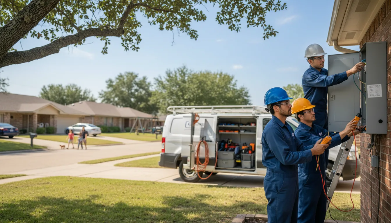 Certified electrician providing emergency electrical services in Sparkman, AR
